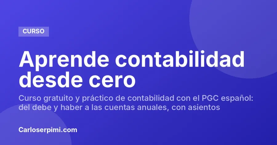 Aprende contabilidad desde cero