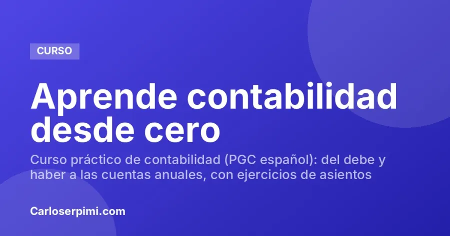 Aprende contabilidad desde cero