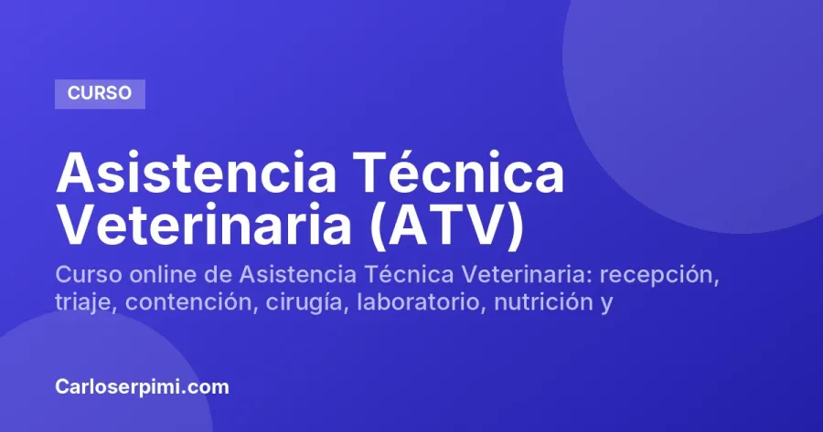 Asistencia Técnica Veterinaria (ATV)