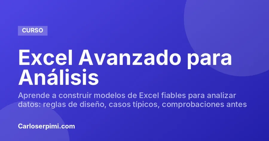 Excel Avanzado para Análisis