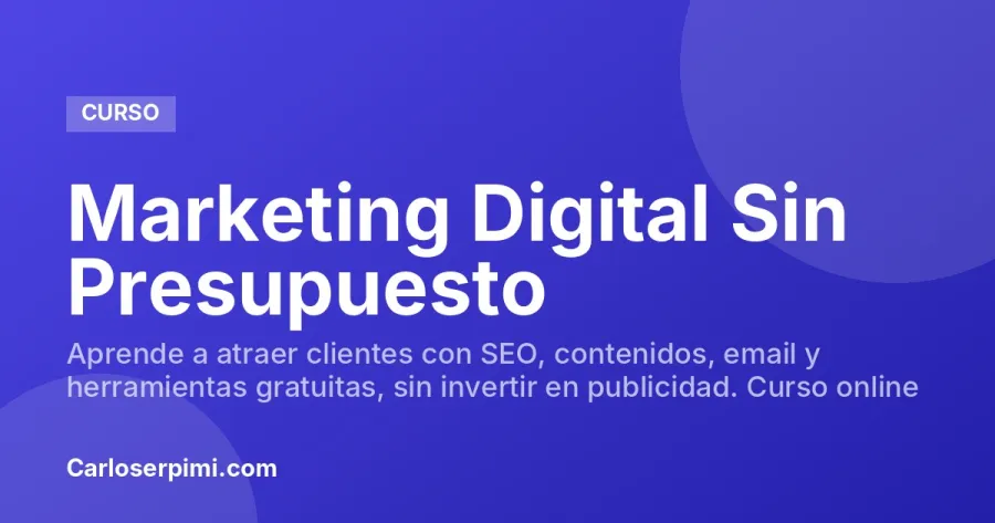 Marketing Digital Sin Presupuesto