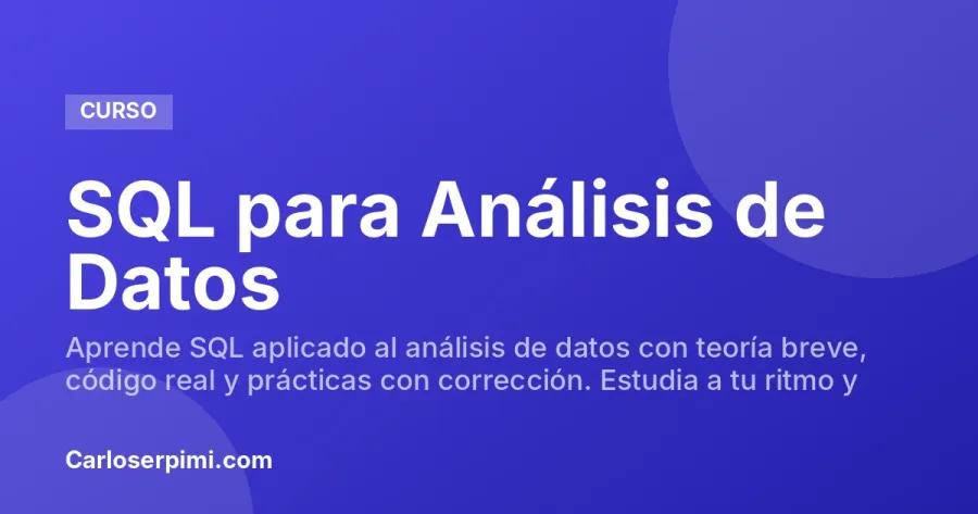 SQL para Análisis de Datos